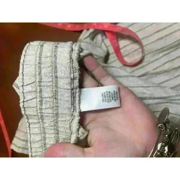 craft & barrow linen capri wide leg pants size 2xl - Picture 5 of 5